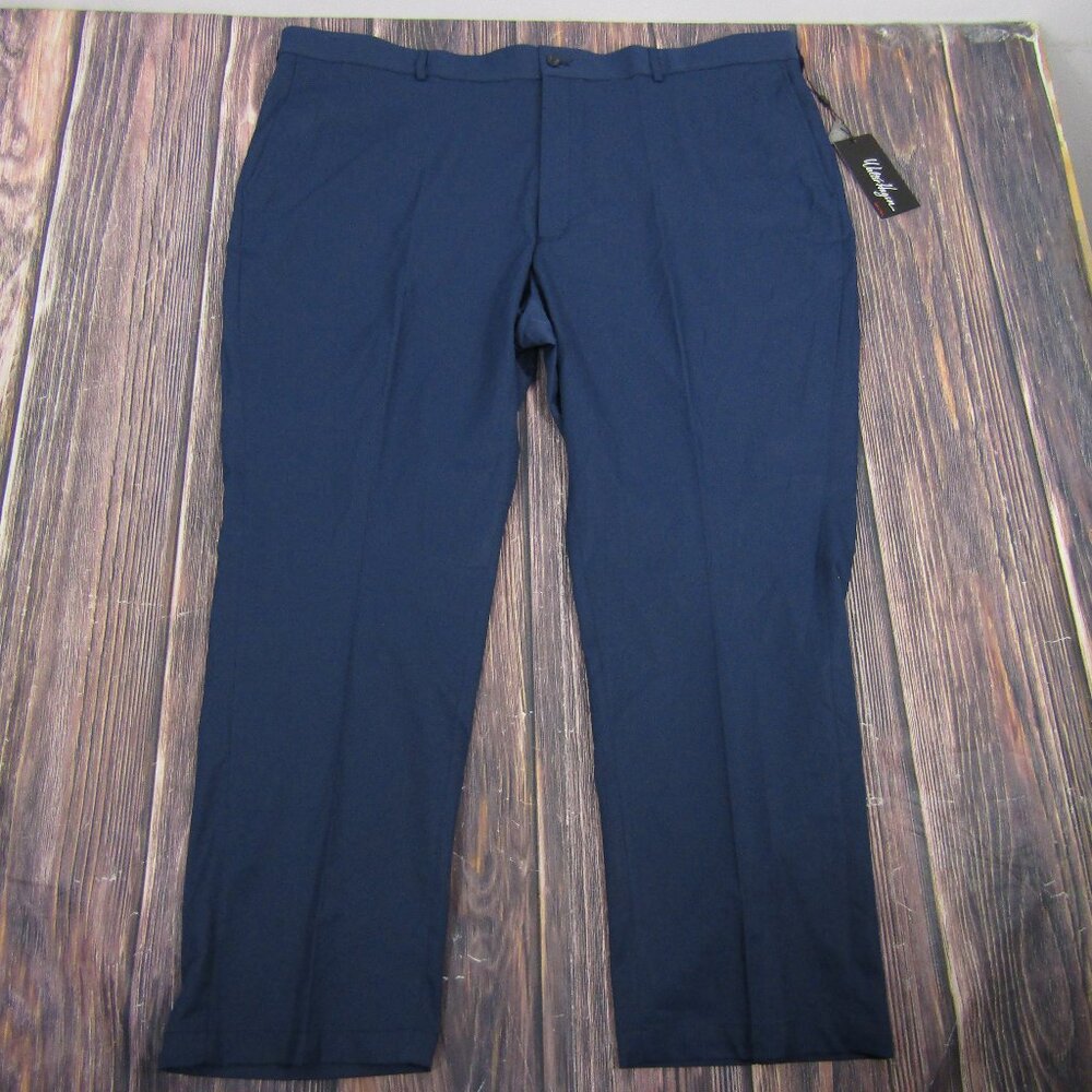 Walter Hagen NEW NWT Men Big Tall 48x30 Straight Fit Navy Blue Golf‎ Pants